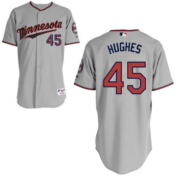 Hughes Minnesota Twins grey jersey