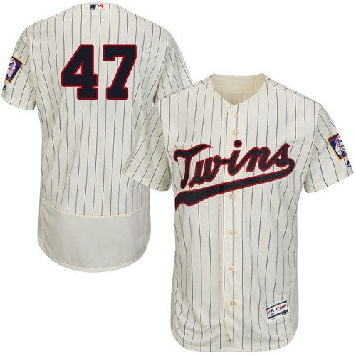 Ricky Nolasco Minnesota Twins cream jersey