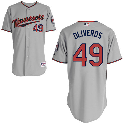 Oliveros Minnesota Twins grey jersey