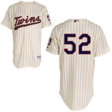 Duensing Minnesota Twins cream jersey