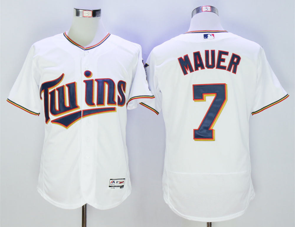 Joe Mauer Minnesota Twins white jersey