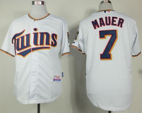 Joe Mauer Minnesota Twins white Home jersey