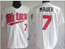 Joe Mauer Minnesota Twins white jersey