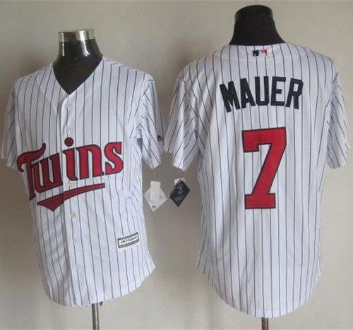 Joe Mauer Minnesota Twins white jersey
