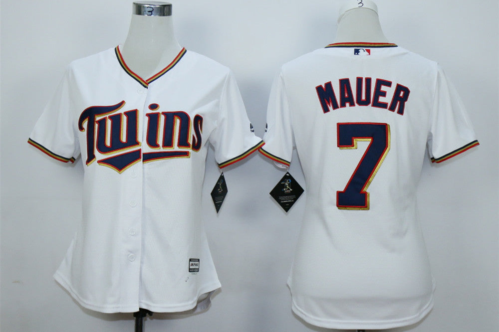 Joe Mauer Minnesota Twins white jersey