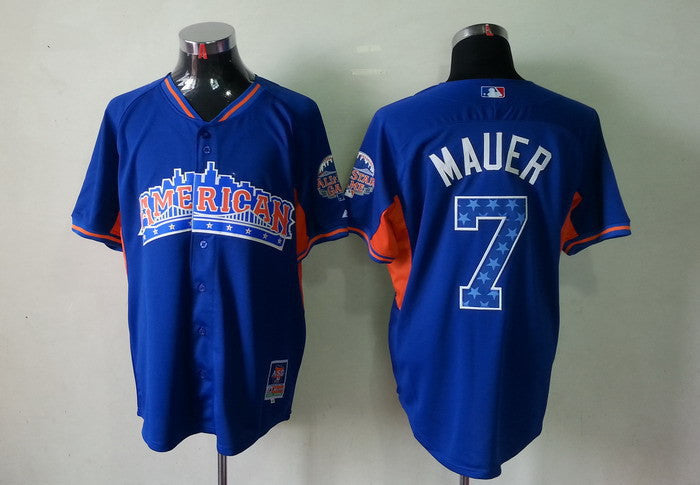 Mauer Minnesota Twins blue jersey