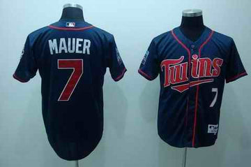 Mauer Minnesota Twins blue jersey