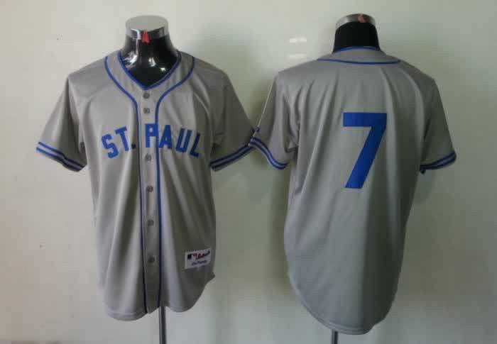 Mauer Minnesota Twins grey jersey