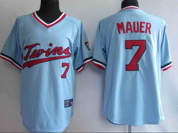Mauer Minnesota Twins blue jersey