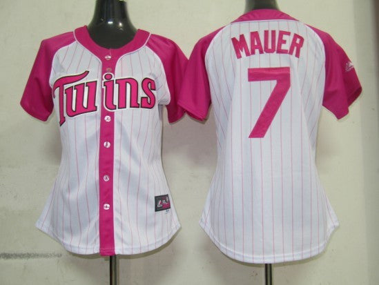 Mauer Minnesota Twins pink Fashion jersey