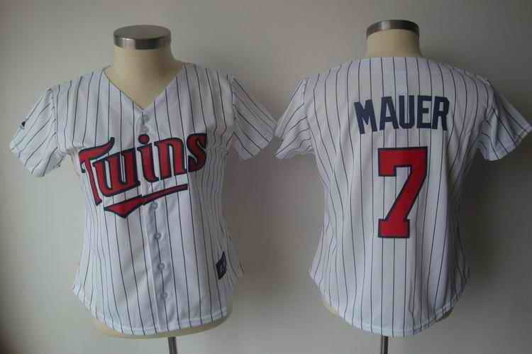 Mauer White Minnesota Twins blue jersey
