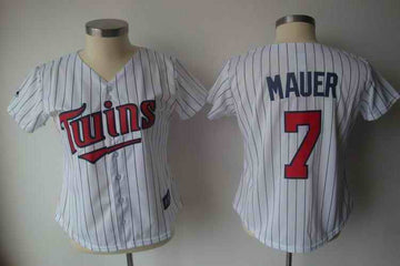 Mauer White Minnesota Twins blue jersey