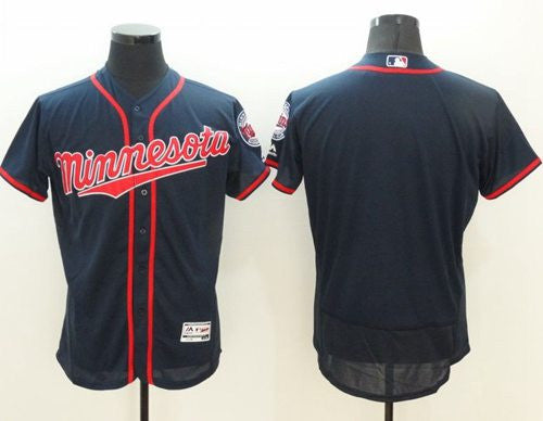 Custom Minnesota Twins navy Authentic jersey