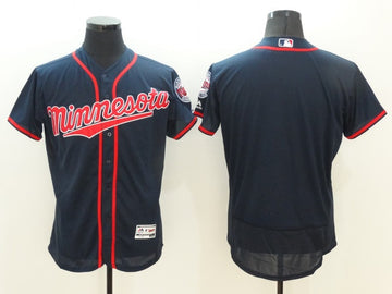 Custom Minnesota Twins navy jersey