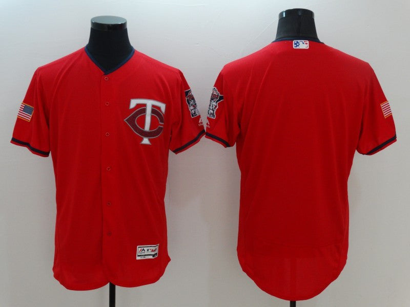 Custom Minnesota Twins red Fashion jersey