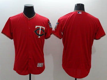 Custom Minnesota Twins red jersey