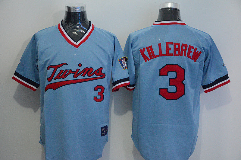 Harmon Killebrew Minnesota Twins blue Throwback jersey
