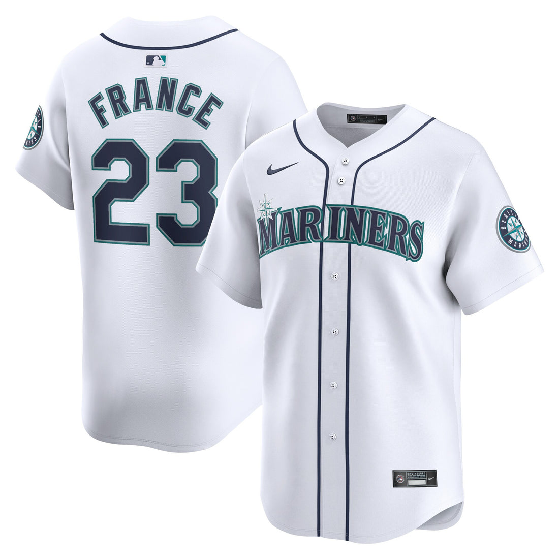 Ty France Seattle Mariners white Limited jersey