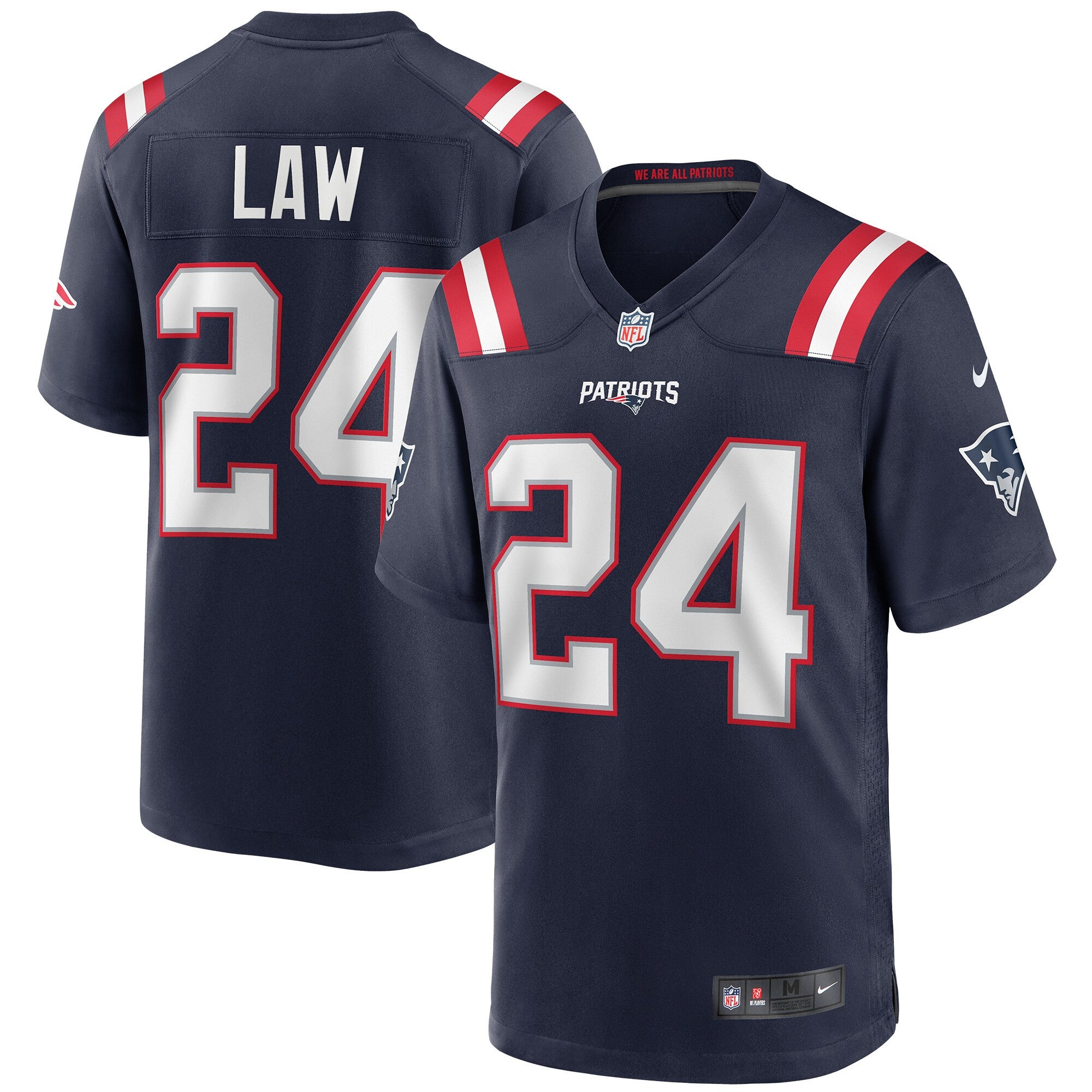 Ty Law New England Patriots navy Game jersey