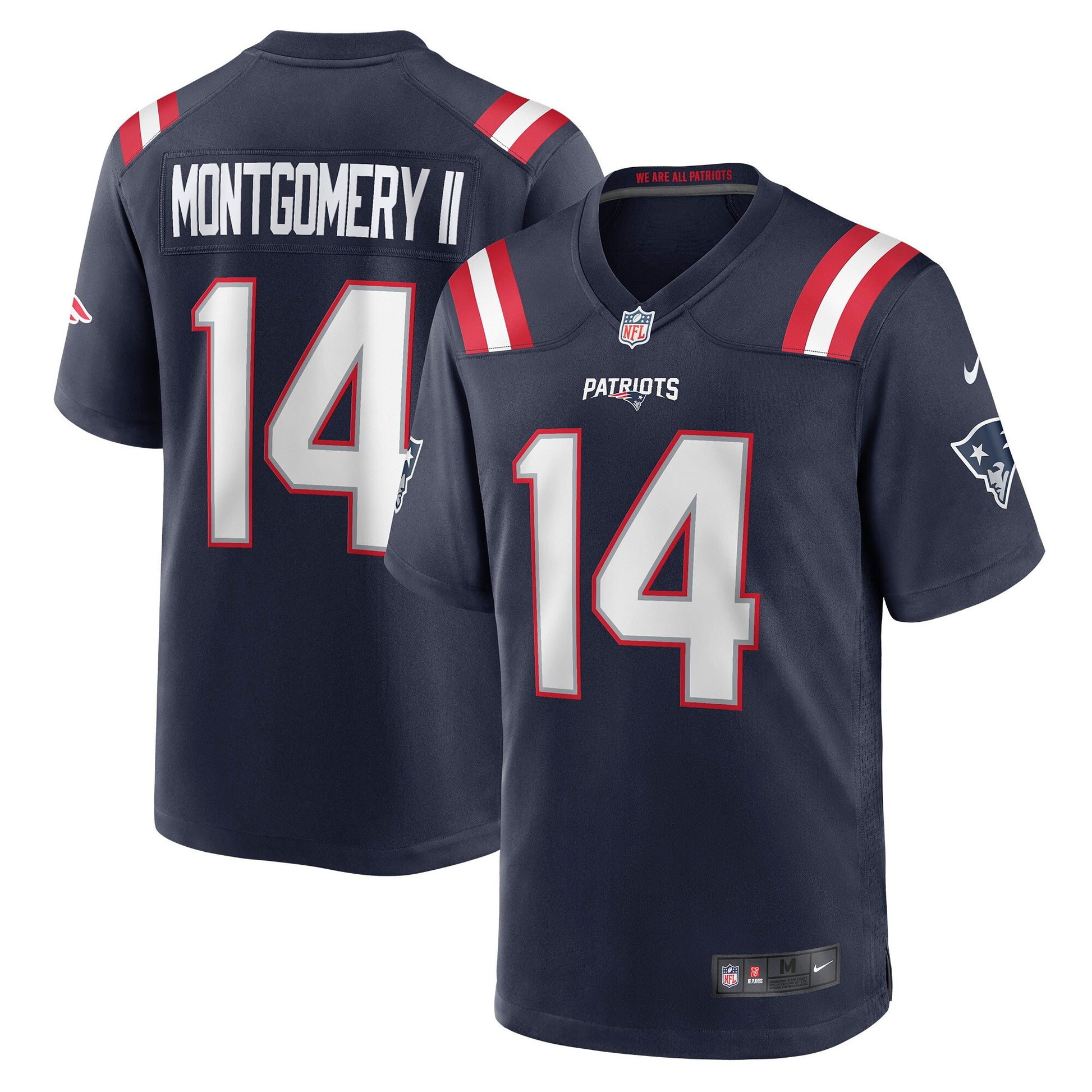 Ty Montgomery New England Patriots navy jersey