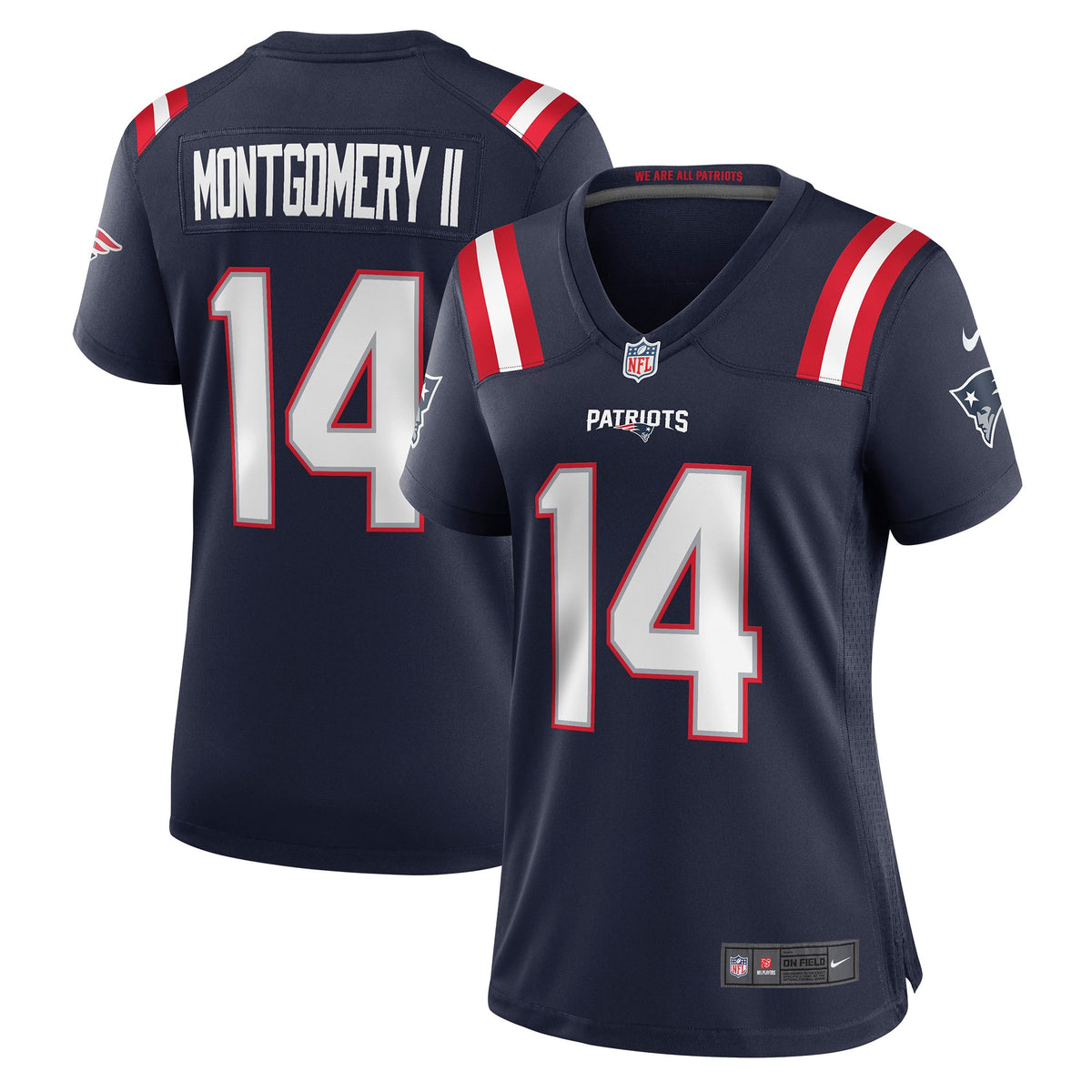 Ty Montgomery New England Patriots navy jersey