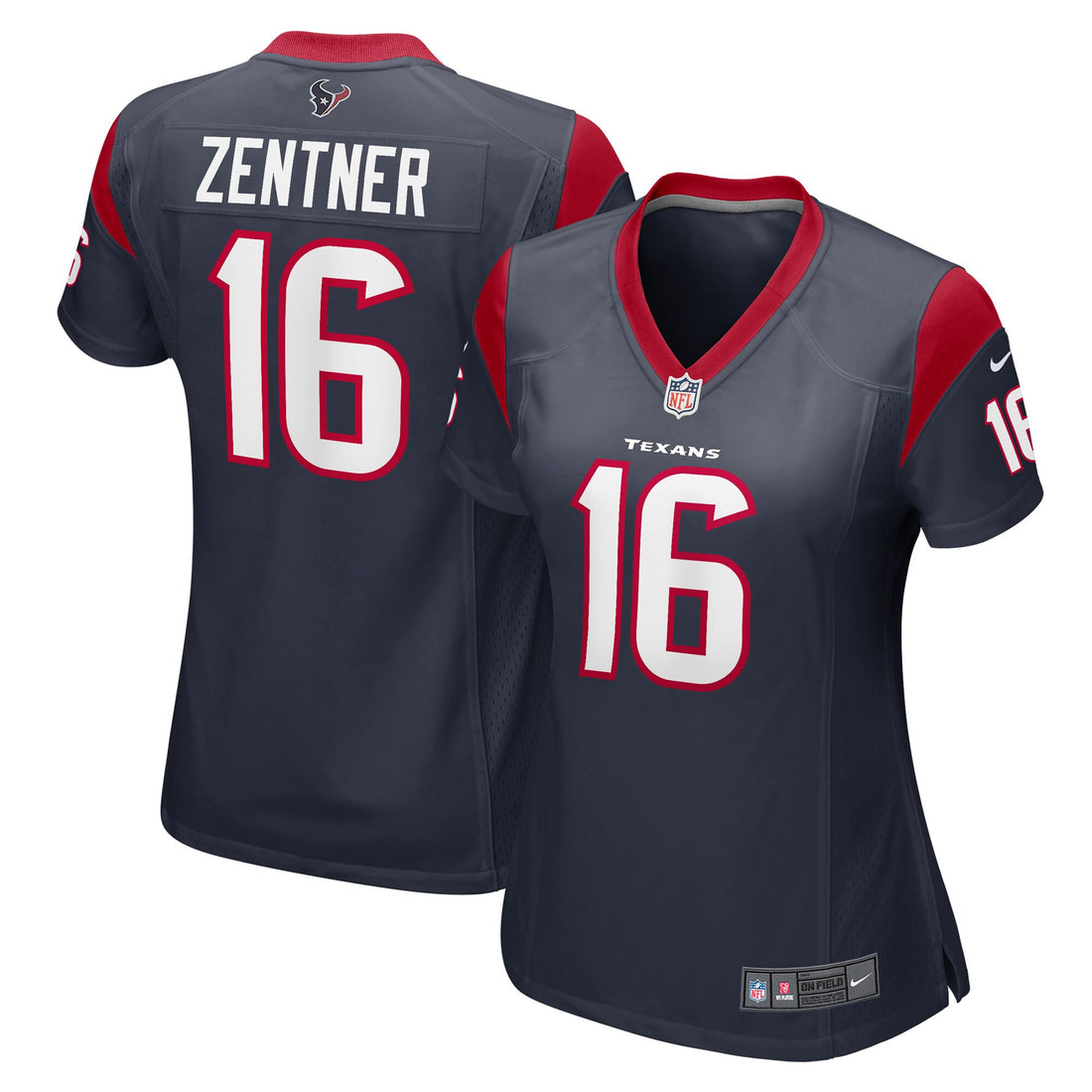 Ty Zentner Houston Texans navy jersey