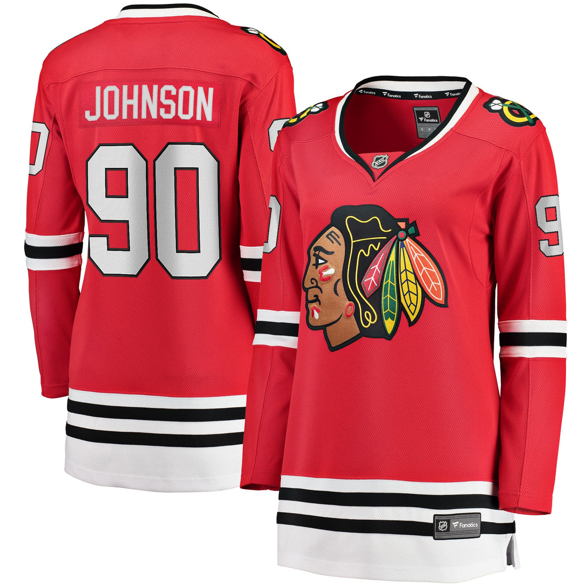 Tyler Johnson Chicago Blackhawks red jersey