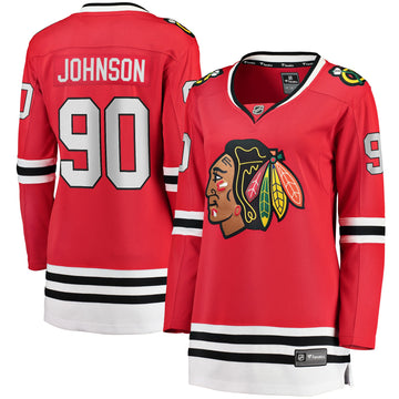 Tyler Johnson Chicago Blackhawks red jersey