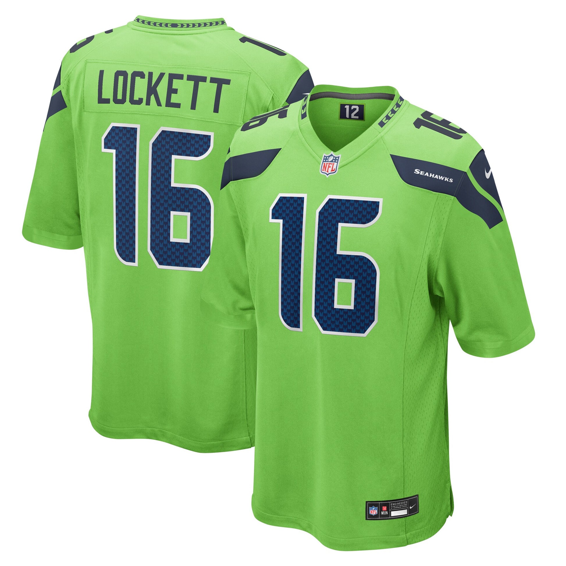 Tyler Lockett Seattle Seahawks neon jersey