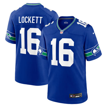 Tyler Lockett Seattle Seahawks royal Throwback jersey