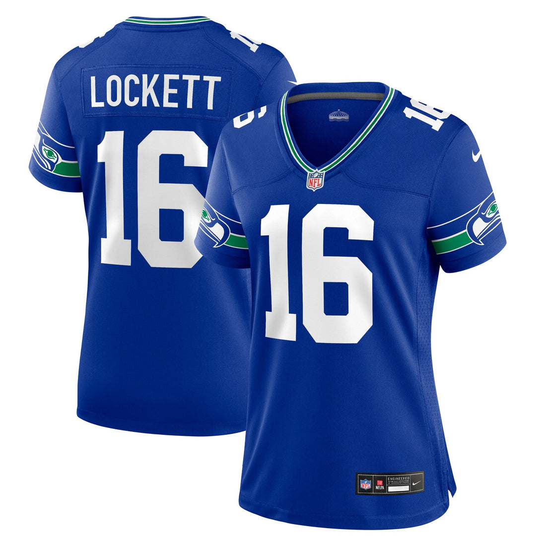 Tyler Lockett Seattle Seahawks royal jersey