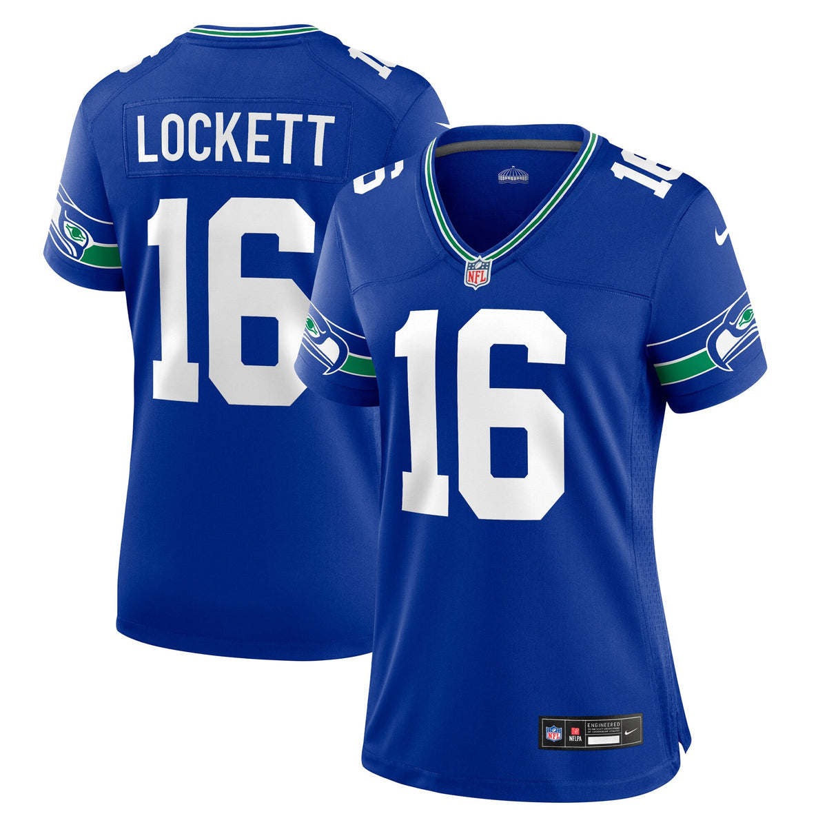 Tyler Lockett Seattle Seahawks royal jersey