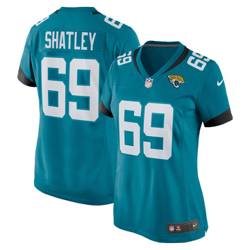 Tyler Shatley Jacksonville Jaguars teal jersey