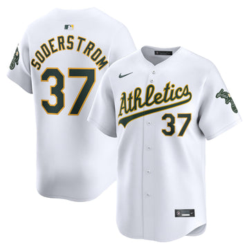 Tyler Soderstrom Oakland Athletics white Limited jersey