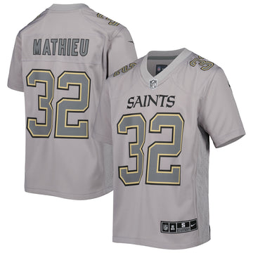Tyrann Mathieu Atmosphere New Orleans Saints gray jersey