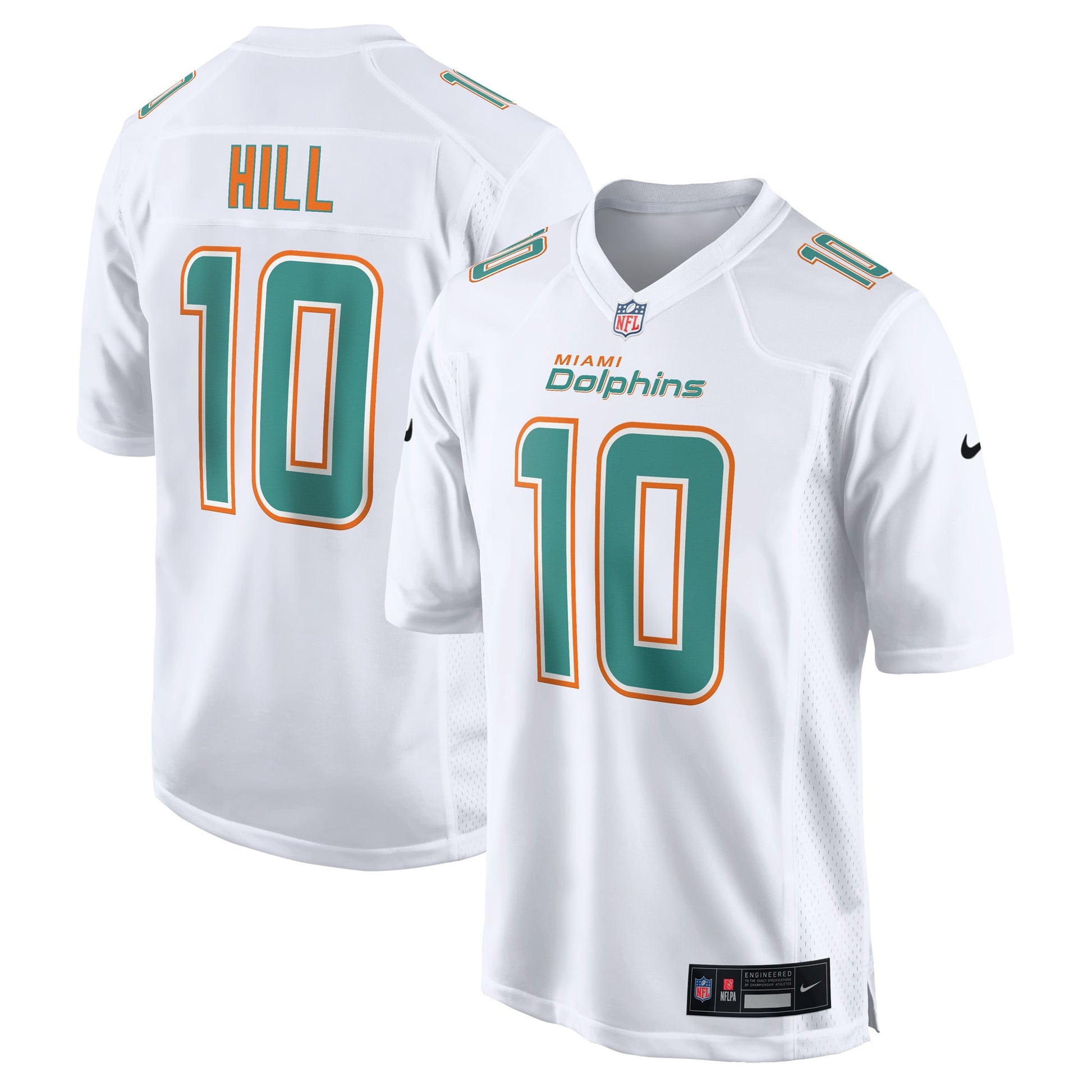 Tyreek Hill Miami Dolphins white Fashion jersey
