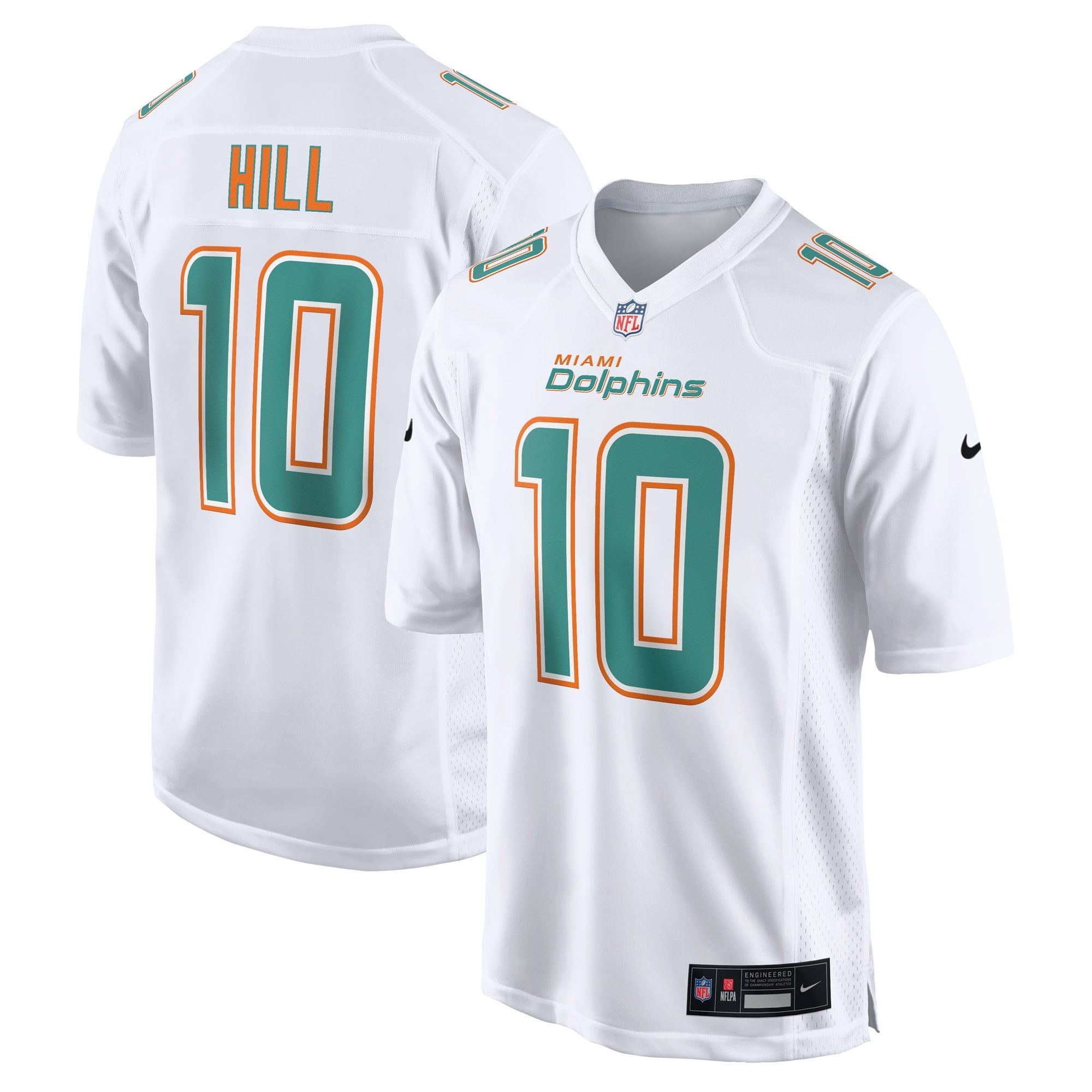Tyreek Hill Miami Dolphins white Fashion jersey