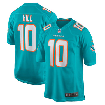Tyreek Hill Miami Dolphins aqua jersey
