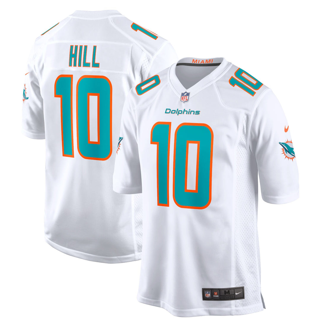 Tyreek Hill Miami Dolphins white jersey