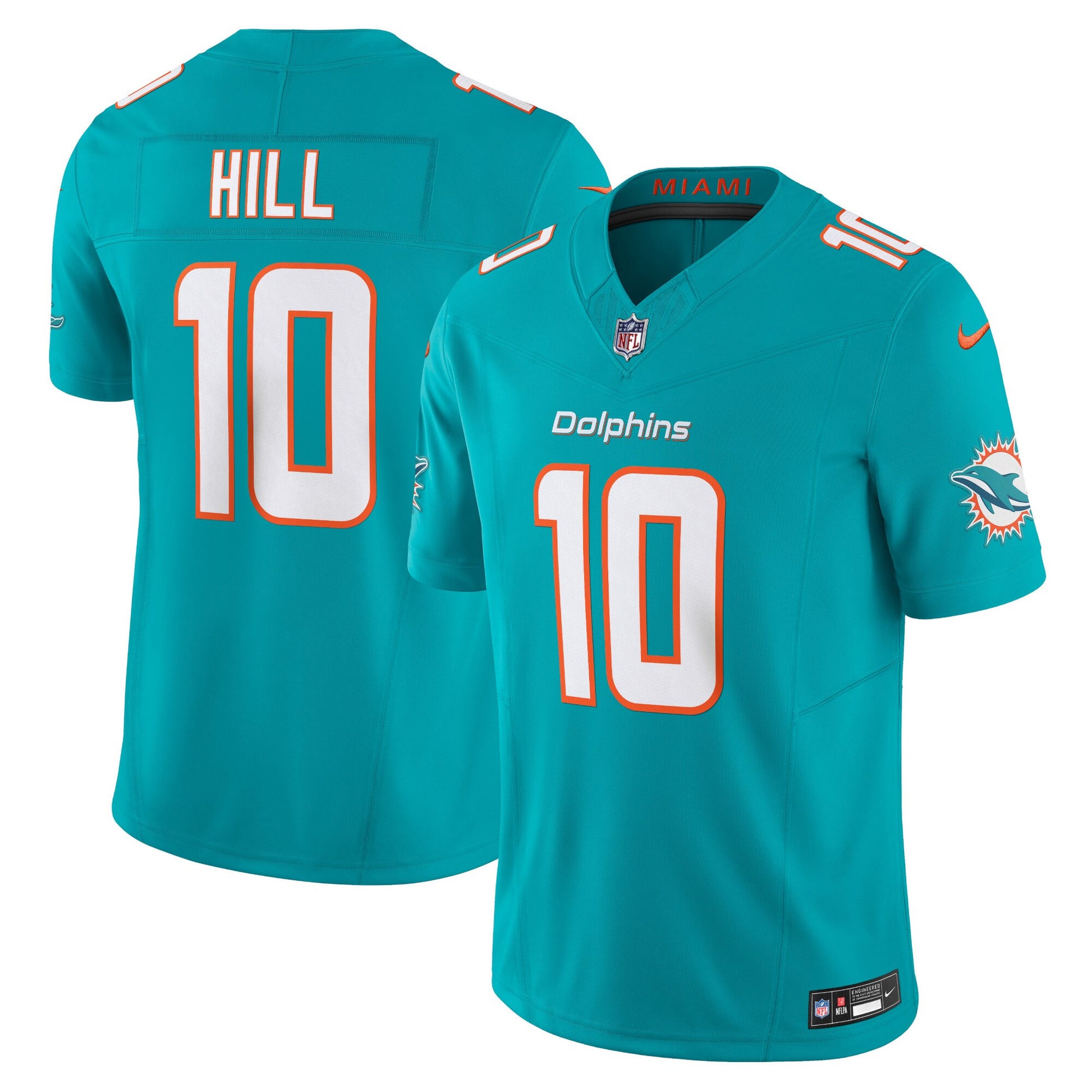 Tyreek Hill Miami Dolphins aqua Vapor jersey