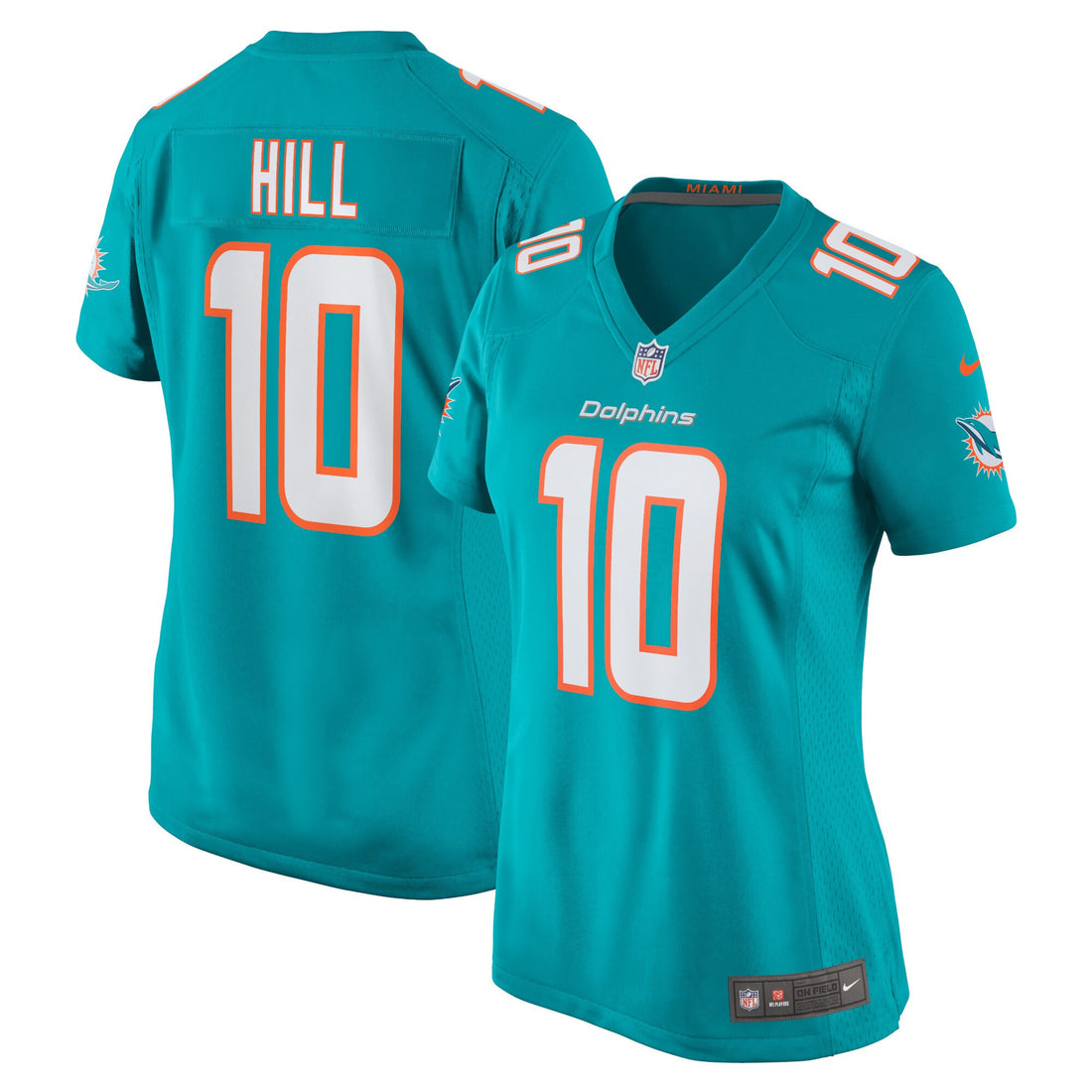 Tyreek Hill Miami Dolphins aqua jersey