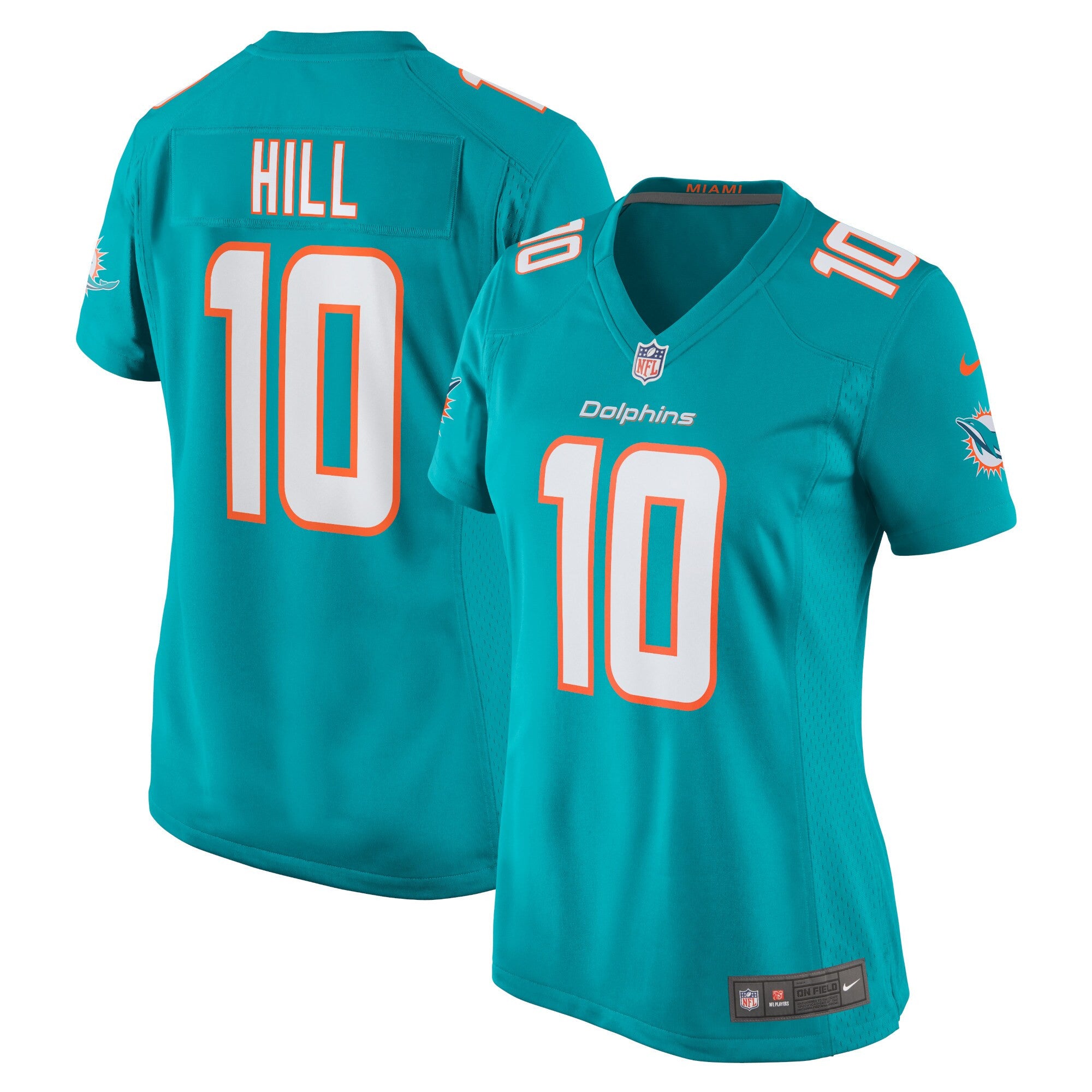Tyreek Hill Miami Dolphins aqua jersey