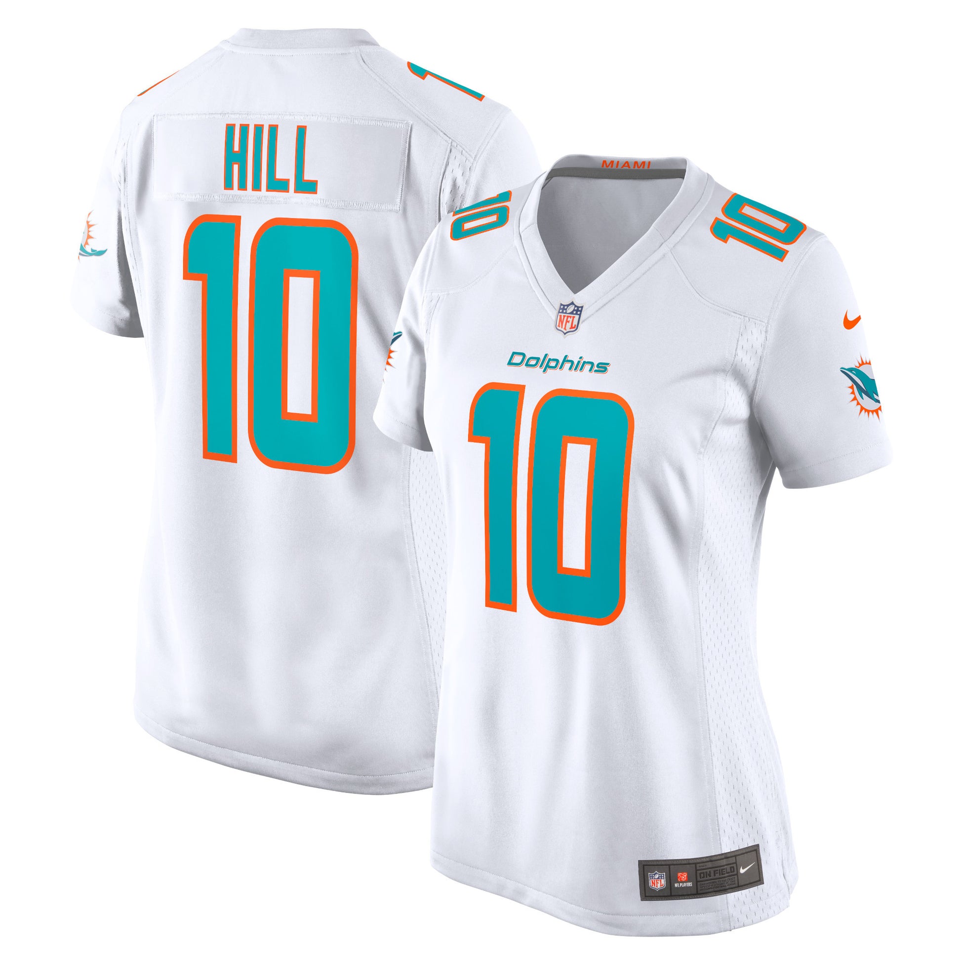 Tyreek Hill Miami Dolphins white jersey