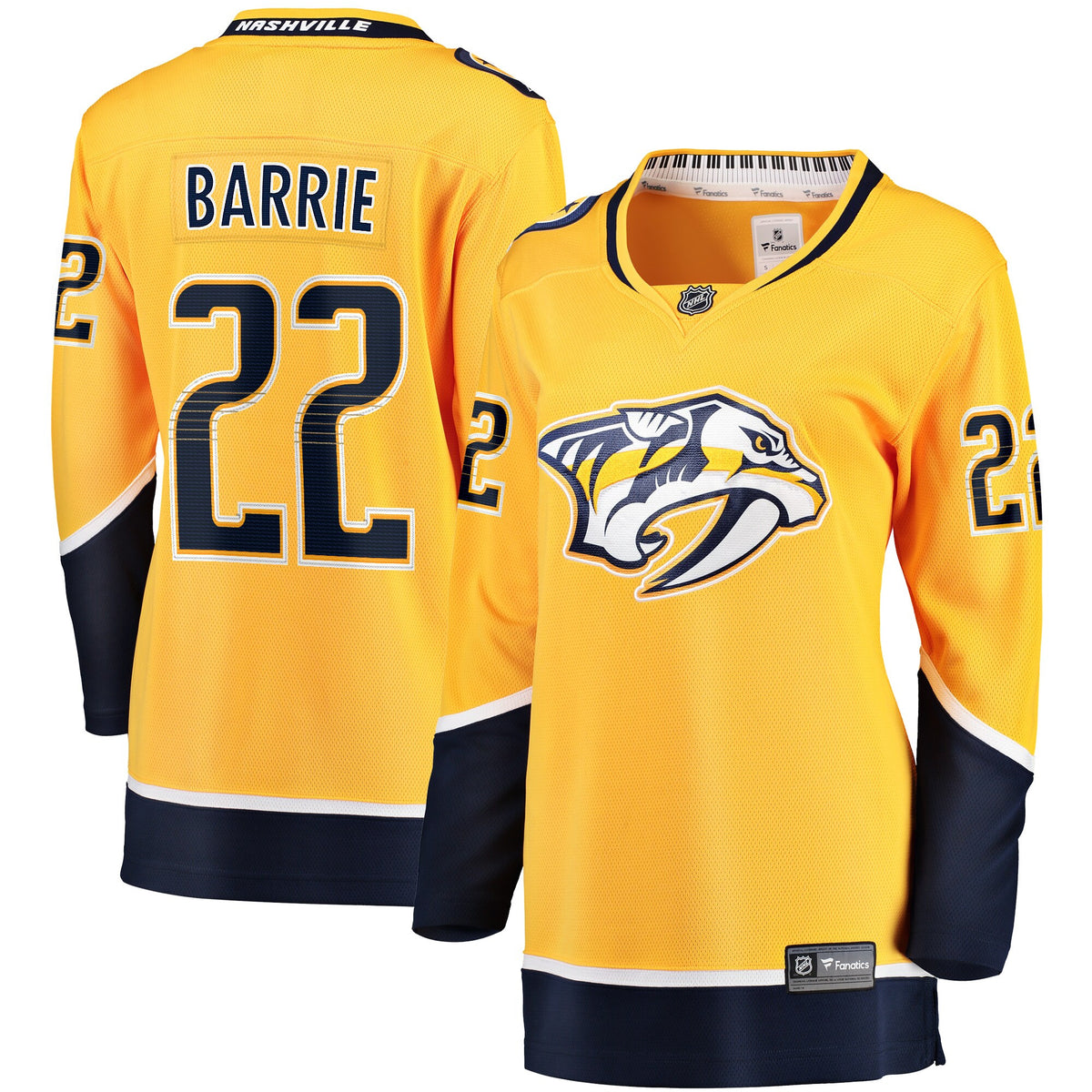 Tyson Barrie Nashville Predators gold Home jersey