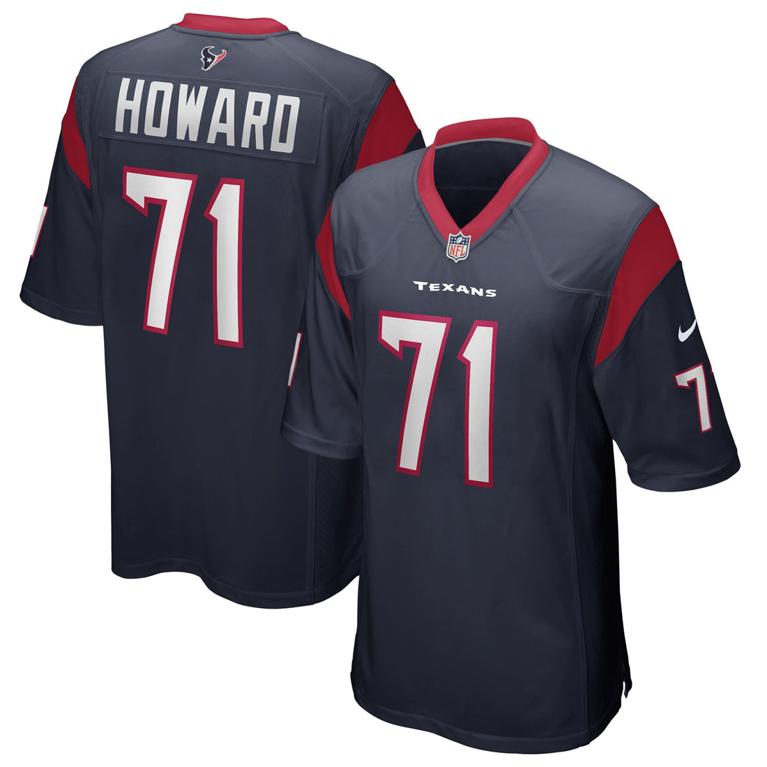 Tytus Howard Houston Texans navy jersey