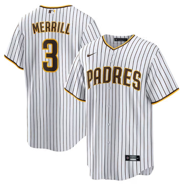 Jackson Merrill Nike San Diego Padres white Replica jersey