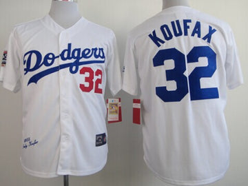 Sandy Koufax Los Angeles Dodgers white Throwback jersey