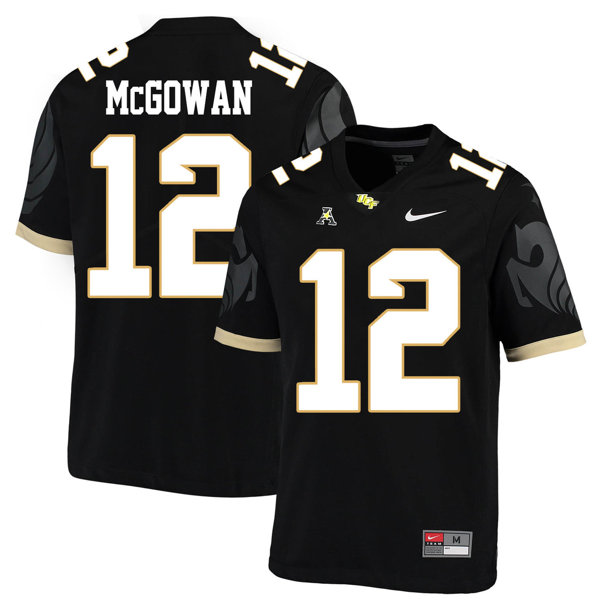 Taj McGowan UCF Knights black jersey