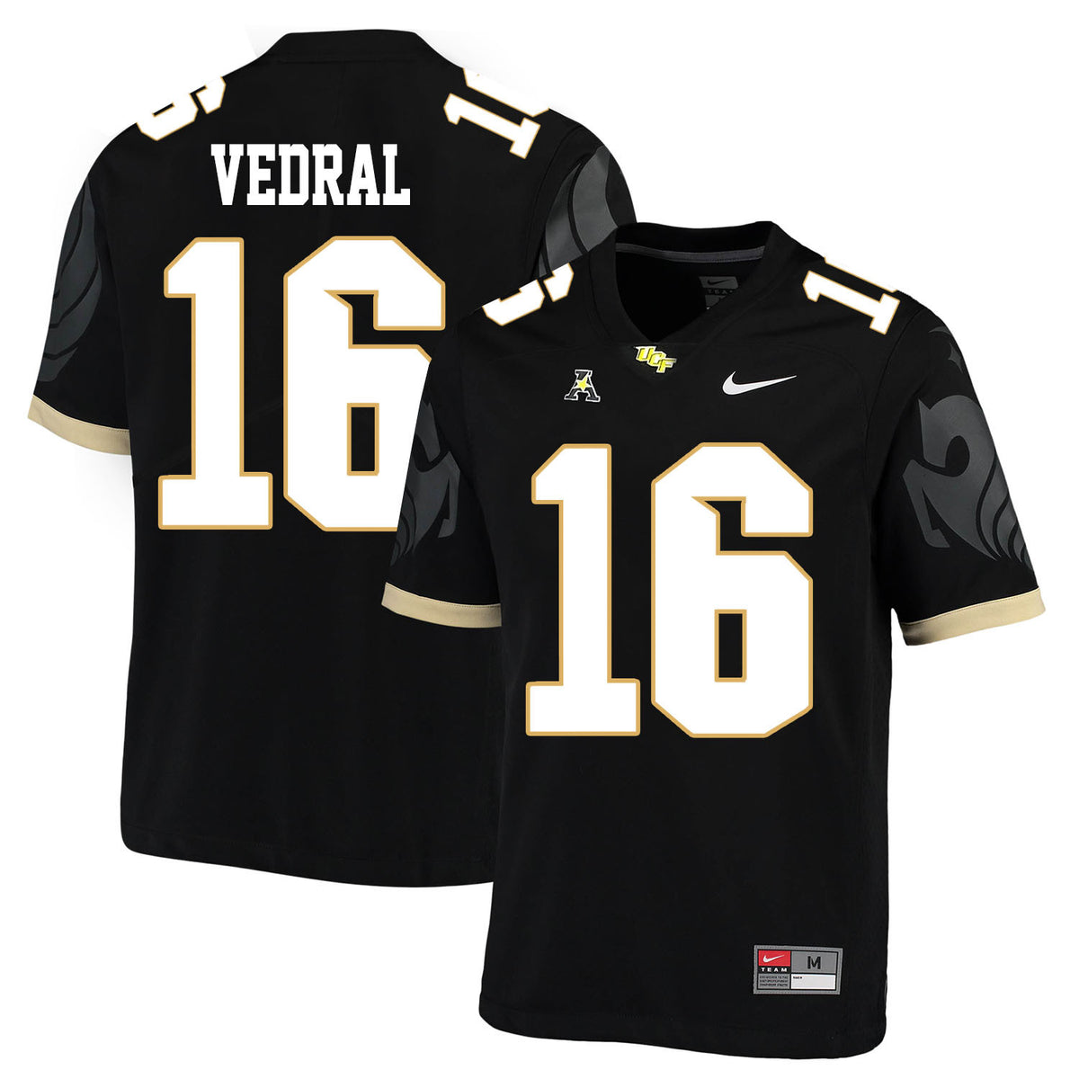 Noah Vedral UCF Knights black jersey
