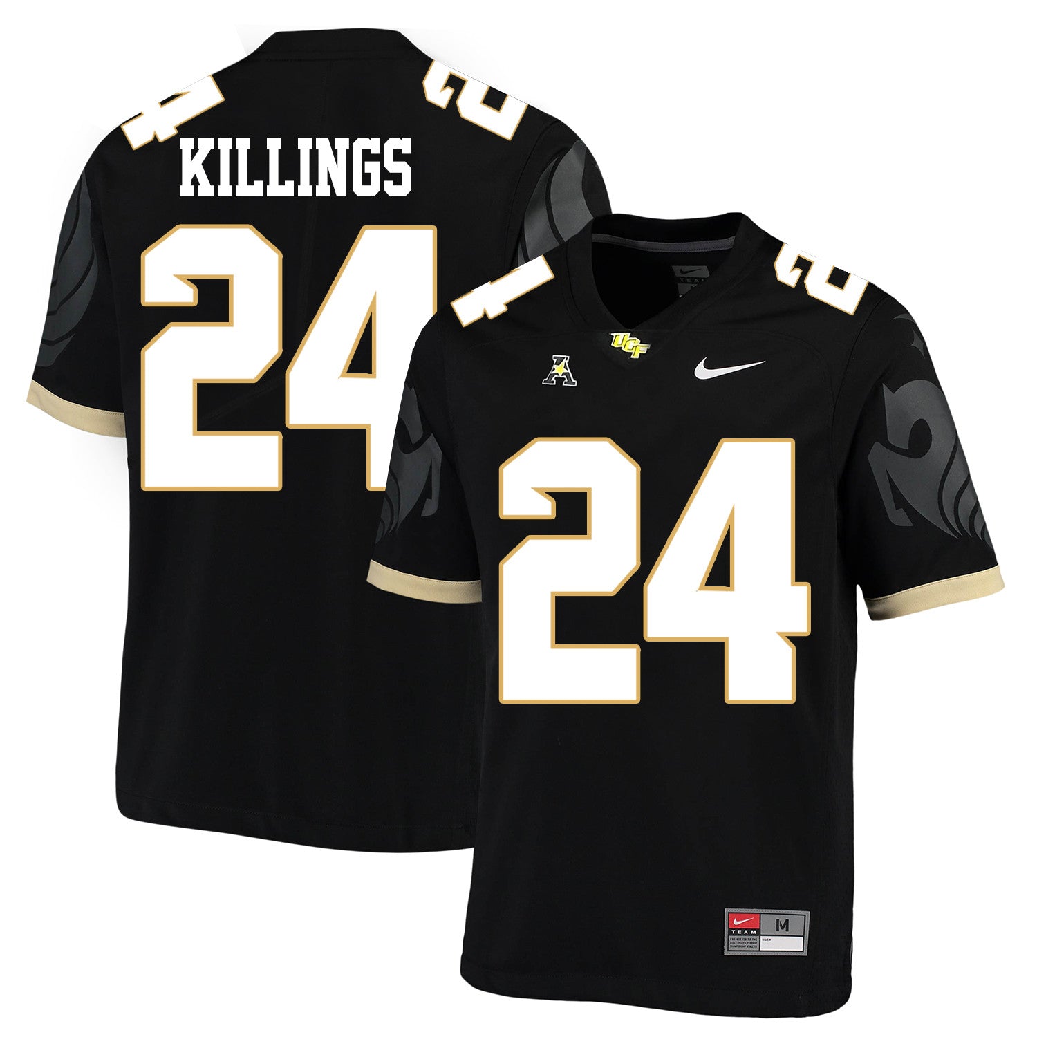 D.J. Killings UCF Knights black jersey